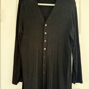 Chico's size 3 Black Travelers Cardigan